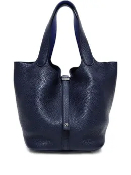 Hermès Pre-Owned: Синяя сумка-шоппер 