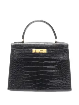 Hermès Pre-Owned: Чёрная сумка-шоппер 