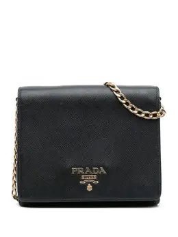 Prada Pre-Owned: Чёрная сумка через плечо 