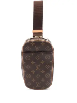 Louis Vuitton Pre-Owned: Коричневая сумка через плечо 