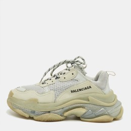 Balenciaga: Голубые кроссовки  Triple S Clear Sole