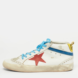 Golden Goose: Белые кроссовки  Mid Star