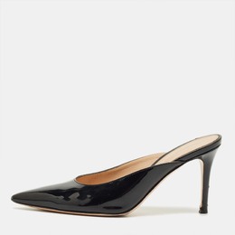 Gianvito Rossi: Чёрные сабо  Plexi