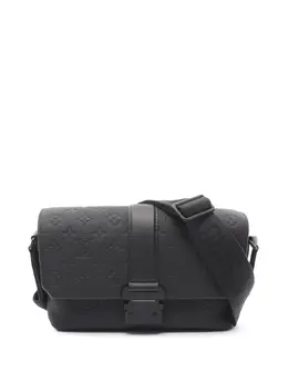 Louis Vuitton Pre-Owned: Кожаный плащ 