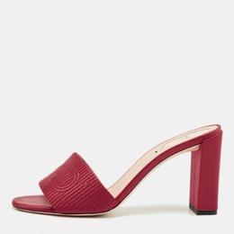Fendi: Красные сабо 