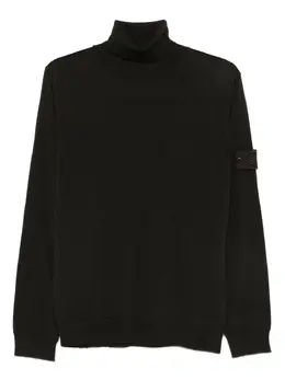 Stone Island: Чёрный свитер 