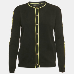 Versace: Чёрный кардиган 