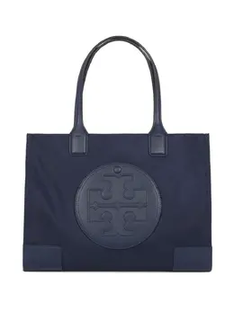 Tory Burch: Синяя сумка-шоппер  Ella