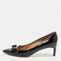 Salvatore Ferragamo: Чёрные туфли  Vara Bow