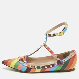 Valentino: Многоцветные балетки  Rockstud