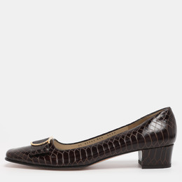 Salvatore Ferragamo: Коричневые туфли  Gancini