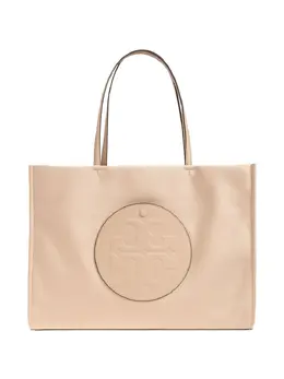 Tory Burch: Светлая сумка-шоппер  Ella