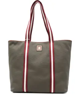 Bally: Зелёная сумка-шоппер 