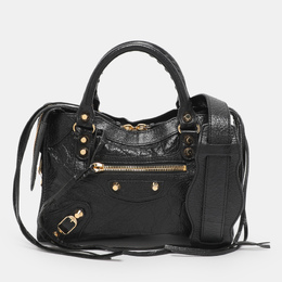 Balenciaga: Чёрная сумка  Classic City