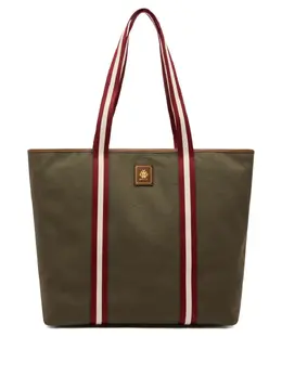 Bally: Зелёная сумка-шоппер 