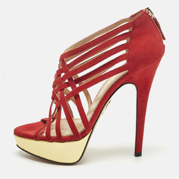 Charlotte Olympia: Красные сандалии 