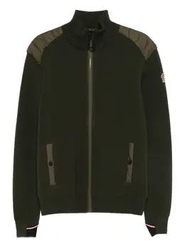 Moncler Grenoble: Зелёный свитер 