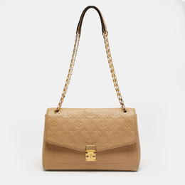 Louis Vuitton: Бежевая сумка 