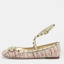 Valentino: Многоцветные балетки  Rockstud