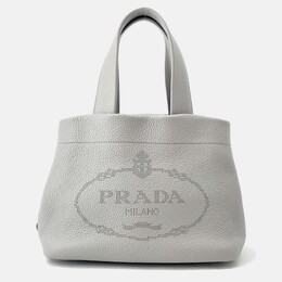 Prada: Серая сумка-шоппер 