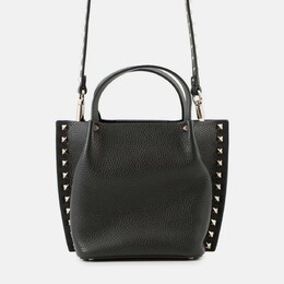 Valentino: Чёрная сумка-шоппер 