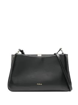 Furla: Чёрная сумка через плечо 