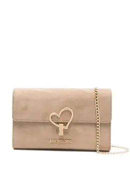 Love Moschino: Бежевая сумка через плечо 
