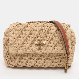 Tory Burch: Бежевая сумка  Kira