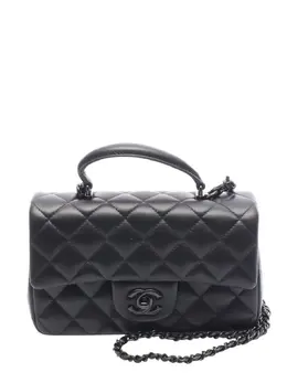 CHANEL Pre-Owned: Чёрная сумка на руку 