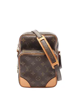 Louis Vuitton Pre-Owned: Коричневая сумка через плечо 