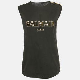 Balmain: Чёрный топ 