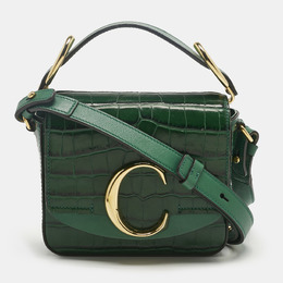 Chloe: Зелёная сумка через плечо  C Mini