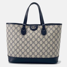 Gucci: Бежевая сумка-шоппер  Ophidia GG