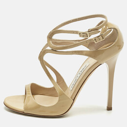 Jimmy Choo: Бежевые сандалии  Lance