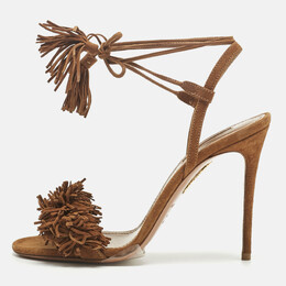 Aquazzura: Коричневые сандалии 