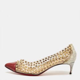 Christian Louboutin: Бежевые туфли 
