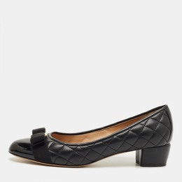 Salvatore Ferragamo: Чёрные туфли  Vara Bow