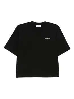 Off-White: Чёрная футболка 