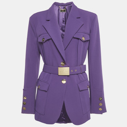 Elisabetta Franchi: Фиолетовая куртка 
