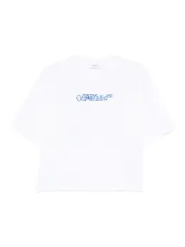 Off-White: Футболка с принтом 