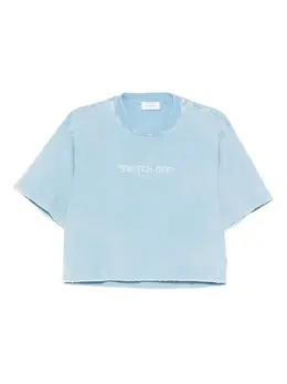 Off-White: Футболка с принтом 