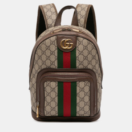 Gucci: Коричневый рюкзак  GG Supreme