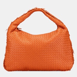 Bottega Veneta: Оранжевая сумка  Intrecciato