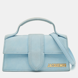 Jacquemus: Голубая сумка на руку  Le Bambino