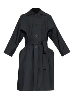 Homme Plissé Issey Miyake: Чёрное пальто 