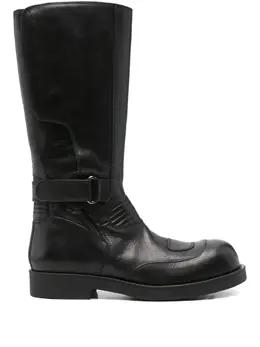 MM6 Maison Margiela: Чёрные ботинки 