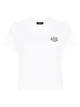 A.P.C.: Белая футболка  Rue Madame