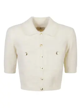 Elisabetta Franchi: Белый кардиган 