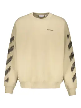 Off-White: Свитшот  Diagonal в полоску