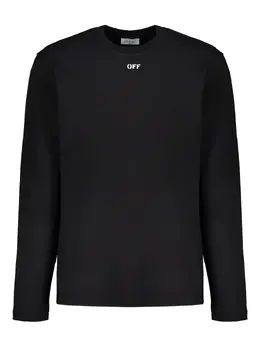 Off-White: Футболка с длинным рукавом 